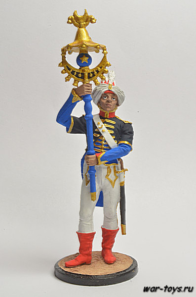 Музыкант-бунчуконосец полкового оркестра. Франция, 1804-12 гг.