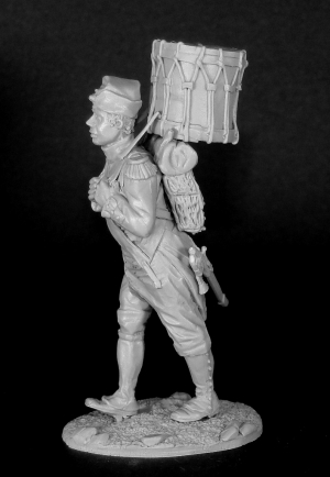 Оловянный солдатик, белый металл (набор для сборки из 8 деталей). Размер 54 мм (1:30)