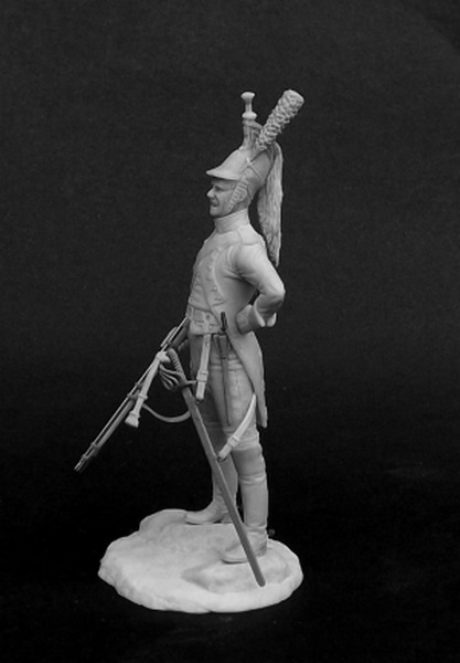 Оловянный солдатик, белый металл (набор для сборки из 14 деталей). Размер 54 мм (1:30) 