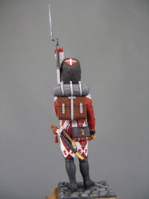 Оловянный солдатик, белый металл (набор для сборки из 10 деталей). Размер 54 мм (1:30)