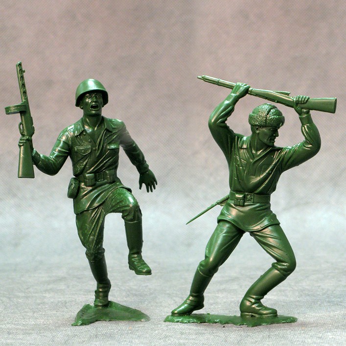 Набор солдатиков №2 из 2 фигур (150 мм), пластик