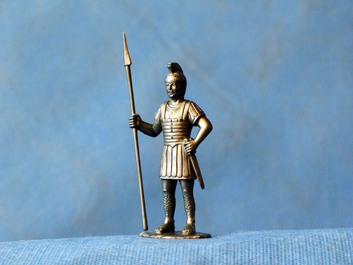 Римские легионеры, набор из 8 фигур, пластик. Высота солдатиков 60 мм