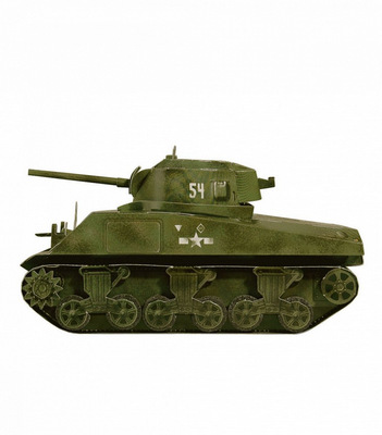 3D Пазл Танк M4A2 Sherman, масштаб 1/35