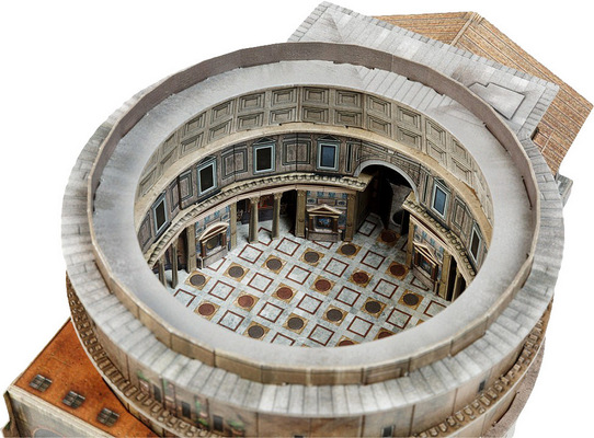 3D Пазл Римский Пантеон, масштаб 1/400