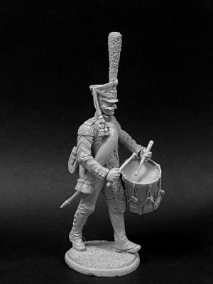 Оловянный солдатик, белый металл (набор для сборки). Размер 54 мм (1:30) 2 варианта голов