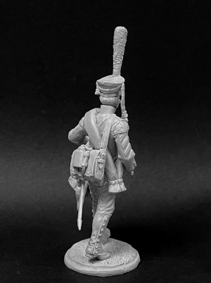 Оловянный солдатик, белый металл (набор для сборки). Размер 54 мм (1:30) 2 варианта голов