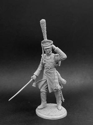 Оловянный солдатик, белый металл (набор для сборки из 11 деталей). Размер 54 мм (1:30)