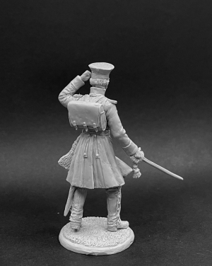 Оловянный солдатик, белый металл (набор для сборки из 11 деталей). Размер 54 мм (1:30)