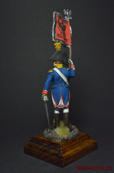 Офицер-орлоносец 6-го пехотного полка. Польша. Польша, 1810-14